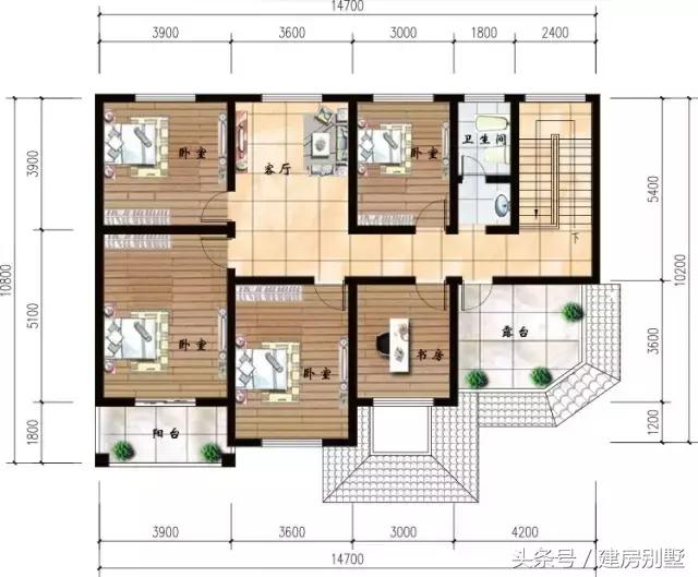 14.7×10.2米兩層農(nóng)村別墅，整個(gè)鎮(zhèn)上再也找不出第二棟了