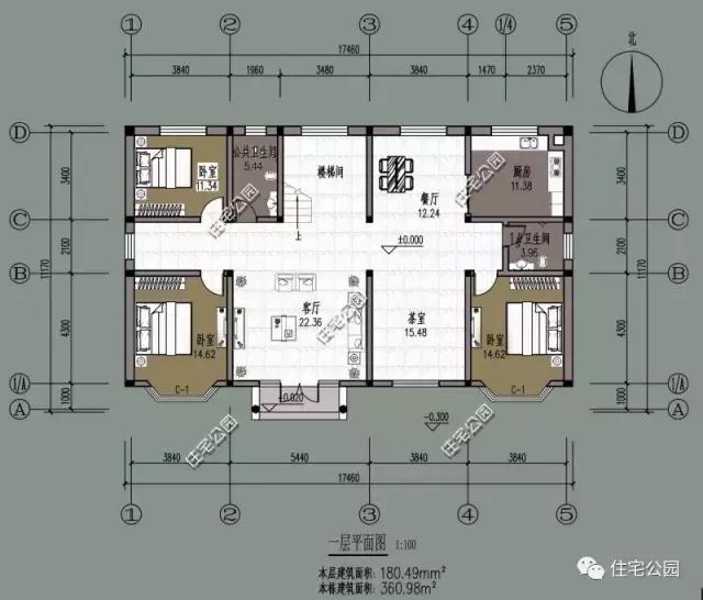 大面寬戶型，25萬(wàn)自建雙層獨(dú)棟農(nóng)村小別墅，全圖帶預(yù)算！