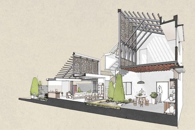 6米面寬，建農(nóng)村別墅養(yǎng)老，這套戶型、裝修能算第一么？