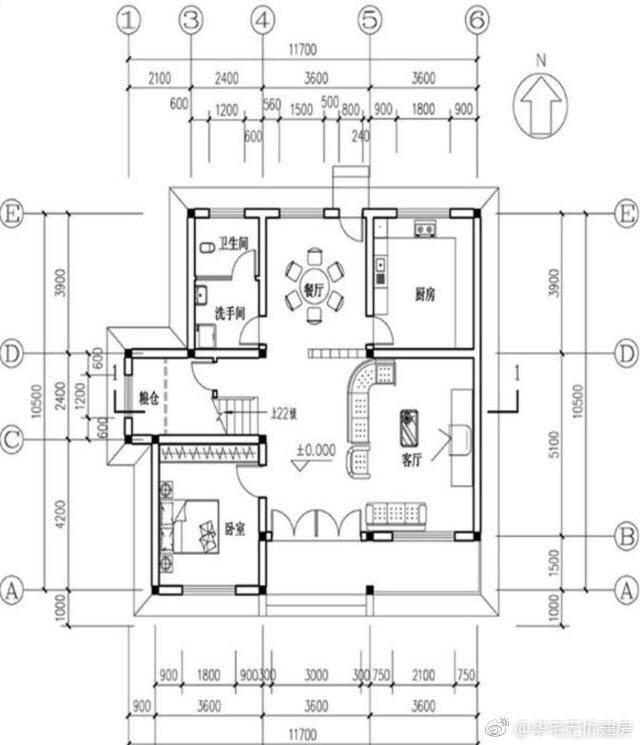 農(nóng)村別墅設(shè)計圖布局要合理簡單，這幾款帶堂屋就很合適，一起看一看吧