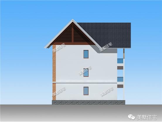 10X12米三層現(xiàn)代別墅圖，建在村里20年都難被超越，簡約的設(shè)計給人眼前一亮