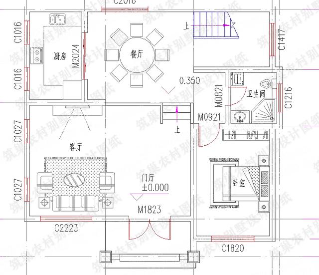 三層別墅建成效果圖：簡單易建25萬120㎡3廳5室4衛(wèi)帶落地窗套間帶露臺