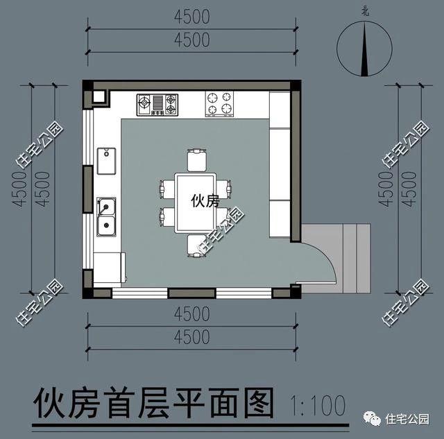 四層雙拼農(nóng)村別墅設(shè)計圖12.5x12.5米，內(nèi)設(shè)堂屋老人房影音室，外觀精致又大氣