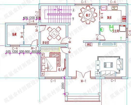  二層農(nóng)村別墅設(shè)計圖戶型簡約大方，小別墅建成效果曬圖：20萬以內(nèi)2廳5臥帶娛樂室11×10