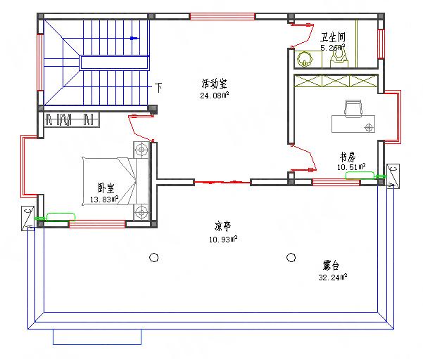 三層復(fù)式別墅全套Cad施工圖26萬(wàn)3廳4室11×10帶車(chē)庫(kù)活動(dòng)室涼亭