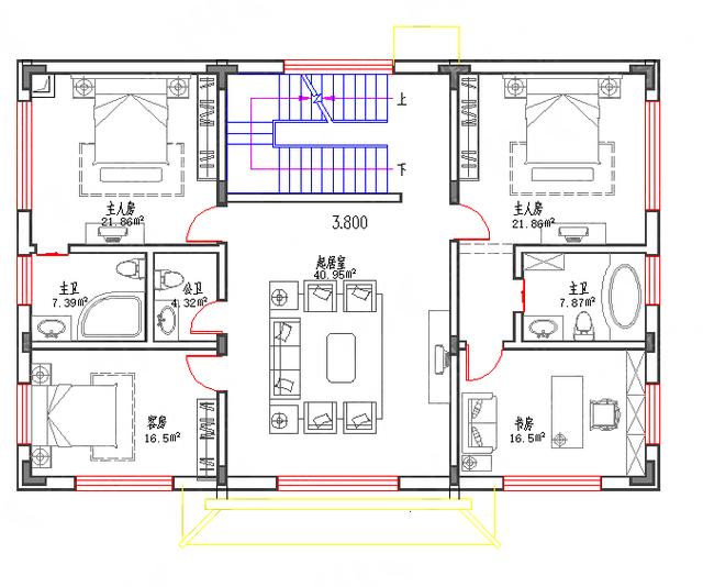 清雅簡(jiǎn)淡的三層徽派別墅圖50萬(wàn)3廳6室5衛(wèi)16×11帶中堂套房，因陋就簡(jiǎn)的樸素美