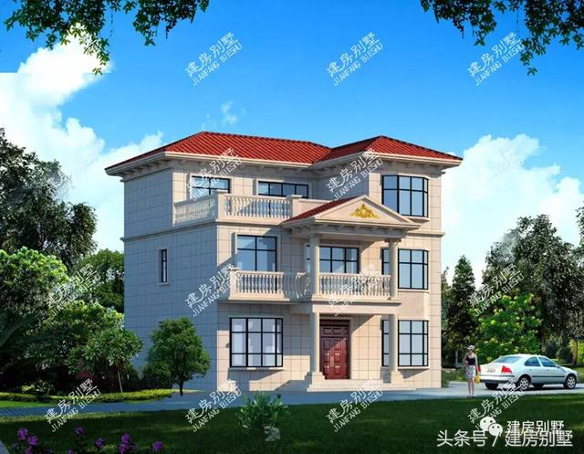 兩棟漂亮實(shí)用的三層別墅,第一棟外觀靚麗，第二棟大方婉約