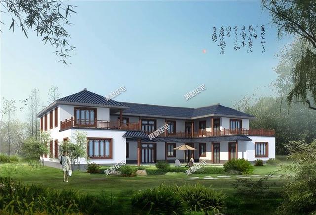 新中式別墅設(shè)計(jì)圖，歐式與中式的結(jié)合，今天看到這款，毫不猶豫馬上就開工吧