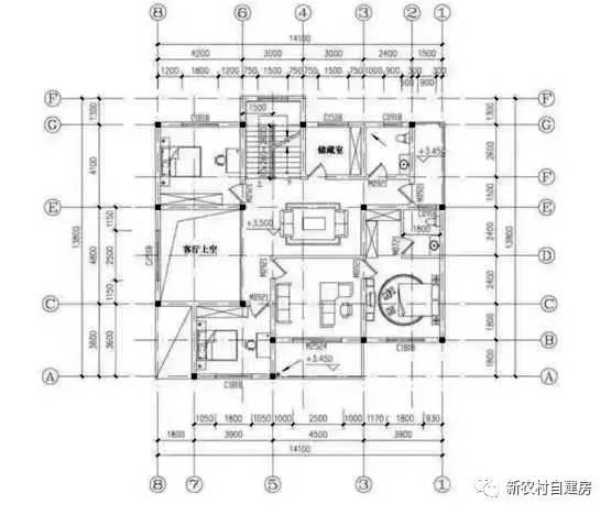 爸媽非要建堂屋，布局改了三四次，這下終于好了