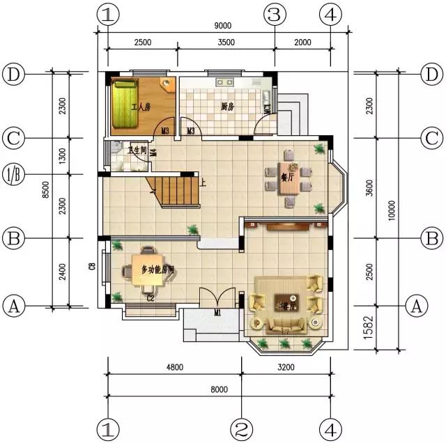 鄉(xiāng)村自建8*12米三層小別墅，僅需30萬！