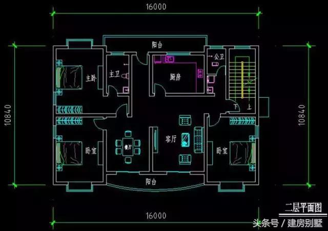 16×10.04米三層農(nóng)村別墅，“人氣“最旺的戶型