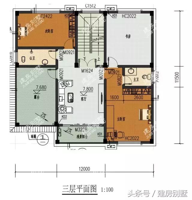 2024年上半年最受歡迎的5款三層農(nóng)村別墅戶型+平面圖