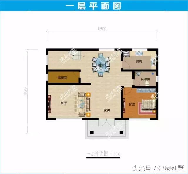 2024年上半年最受歡迎的5款三層農(nóng)村別墅戶型+平面圖