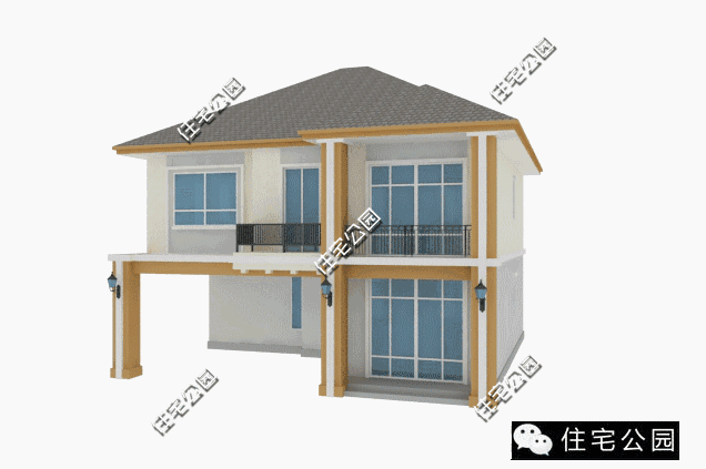 獨(dú)立開放式農(nóng)村小戶型，16X14米2層別墅經(jīng)濟(jì)實(shí)用，全圖！