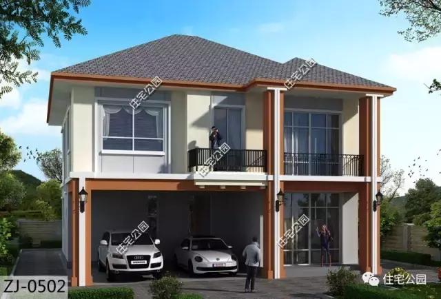 獨(dú)立開放式農(nóng)村小戶型，16X14米2層別墅經(jīng)濟(jì)實(shí)用，全圖！