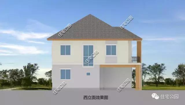 獨(dú)立開放式農(nóng)村小戶型，16X14米2層別墅經(jīng)濟(jì)實(shí)用，全圖！