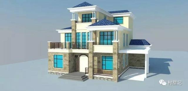 35萬挑空客廳帶車庫農(nóng)村別墅，農(nóng)家灶臺(tái)地氣十足