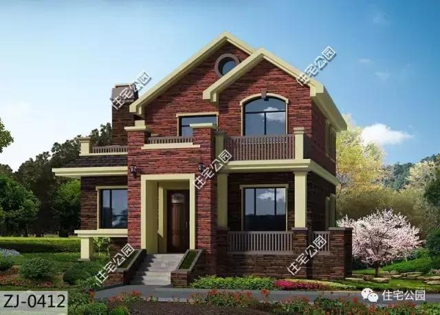 面寬進深一樣大，自建2層架空鄉(xiāng)村別墅，30萬的造價你還不看看？