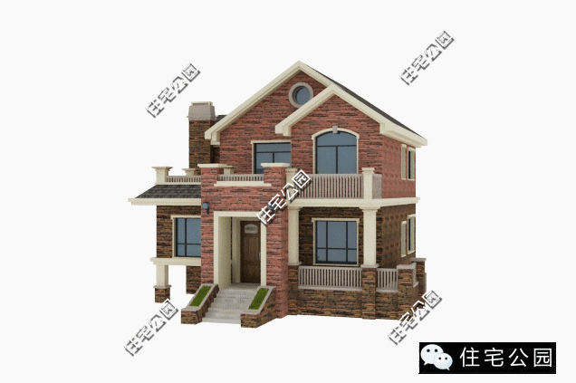 面寬進深一樣大，自建2層架空鄉(xiāng)村別墅，30萬的造價你還不看看？