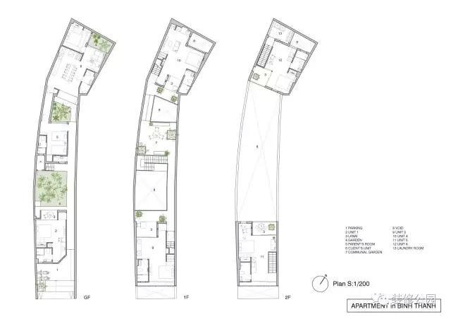 自建房屋做民宿，花磚庭院連廊不可少，狹長地塊也不怕