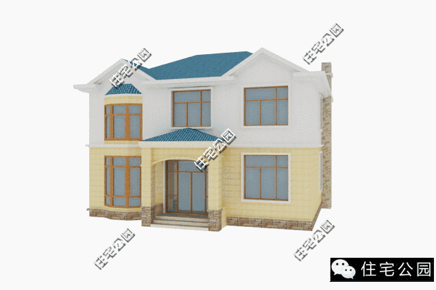 12X12米別墅戶型，經(jīng)典田園，造價(jià)23萬(wàn)！