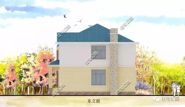 12X12米別墅戶型，經(jīng)典田園，造價(jià)23萬(wàn)！