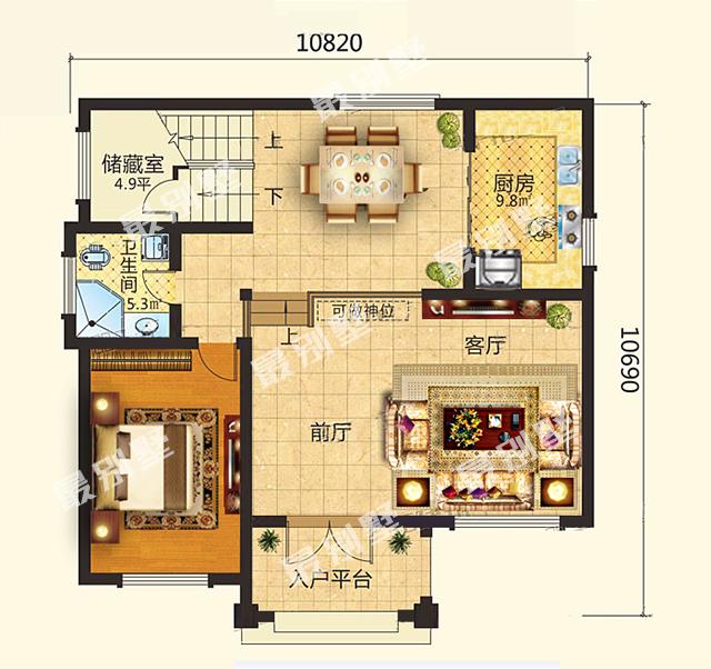 30W建三層帶神位農(nóng)村別墅，經(jīng)濟實惠必選款，不容錯過