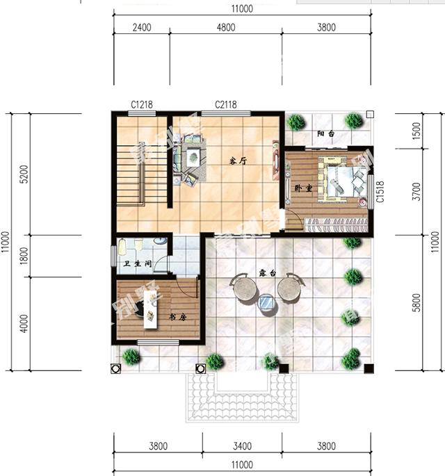 又一套農(nóng)村別墅火了，村里泥瓦匠師傅都來要圖紙，好建又實(shí)用