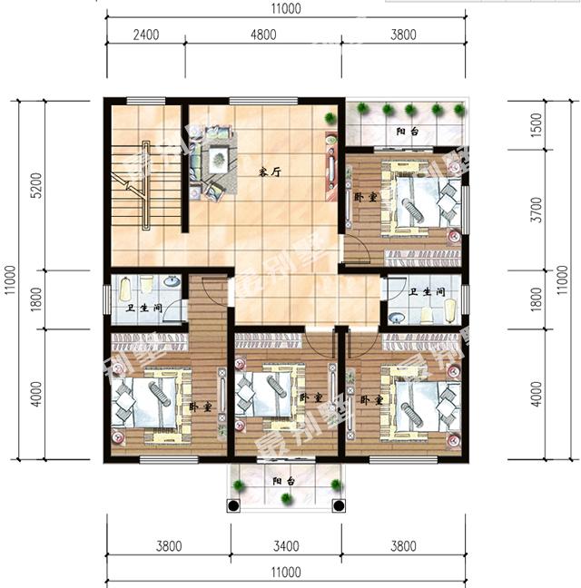 又一套農(nóng)村別墅火了，村里泥瓦匠師傅都來要圖紙，好建又實(shí)用