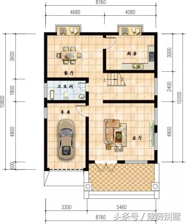 8.76×10.2米四層農(nóng)村別墅，鎮(zhèn)長家的房子都不如這個好