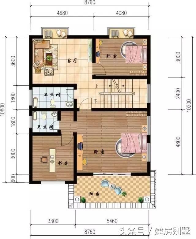 8.76×10.2米四層農(nóng)村別墅，鎮(zhèn)長家的房子都不如這個好