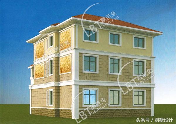 二層半三層獨(dú)棟別墅設(shè)計(jì)圖紙帶效果圖占地138平方米，客廳挑空復(fù)式樓！