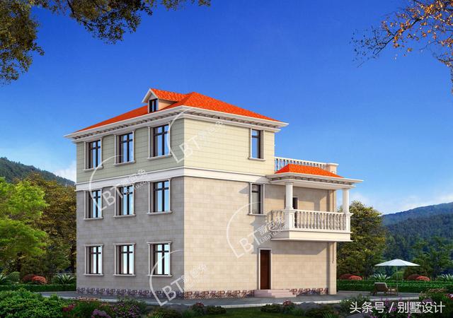 外挑陽臺帶大客廳鄉(xiāng)村自建三層別墅！頂樓帶閣樓實際為假四層！還有神臺！