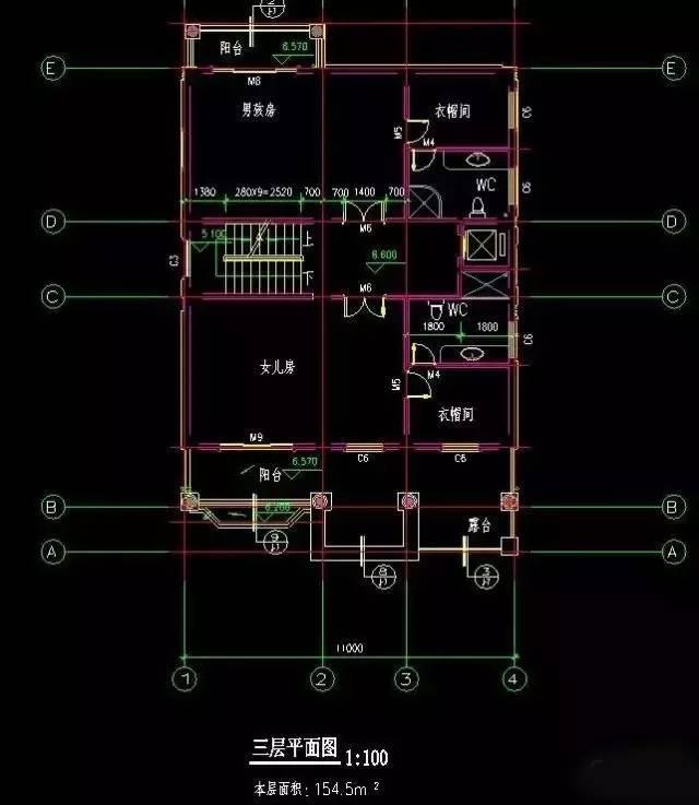 高檔配置的四層農(nóng)村別墅戶型，完爆城市商品房