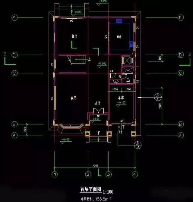 高檔配置的四層農(nóng)村別墅戶型，完爆城市商品房
