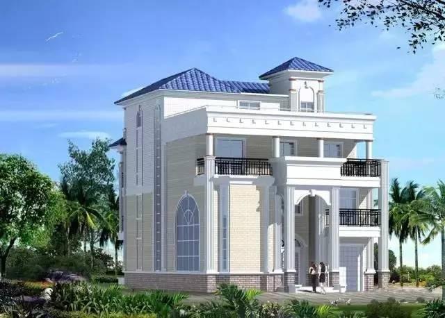 高檔配置的四層農(nóng)村別墅戶型，完爆城市商品房