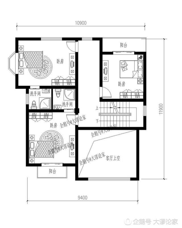 這款帶挑空客廳的三層農(nóng)村別墅，村長看了都不淡定