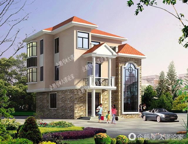 這款帶挑空客廳的三層農(nóng)村別墅，村長看了都不淡定