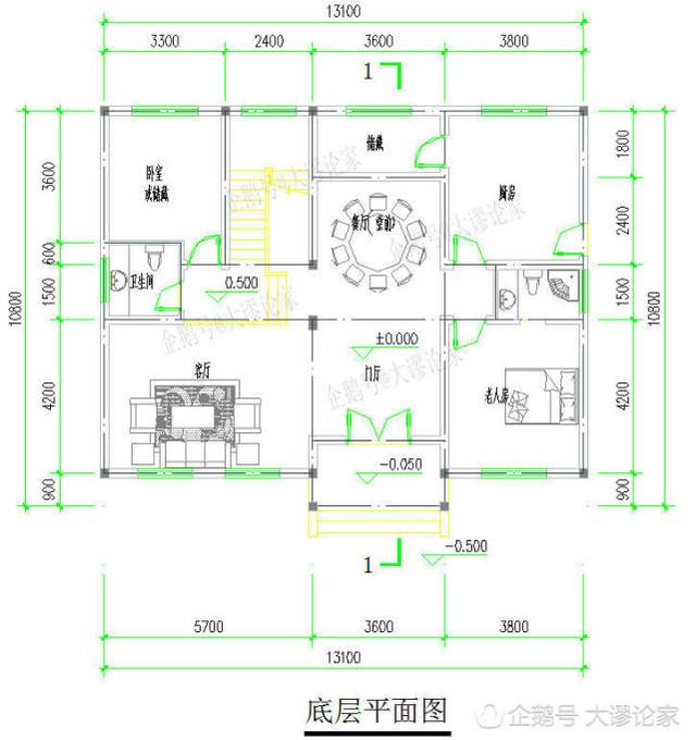 臥室很多的四層中式農(nóng)村別墅，過年招待親友再不怕沒地方了