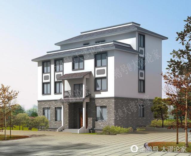 臥室很多的四層中式農(nóng)村別墅，過年招待親友再不怕沒地方了