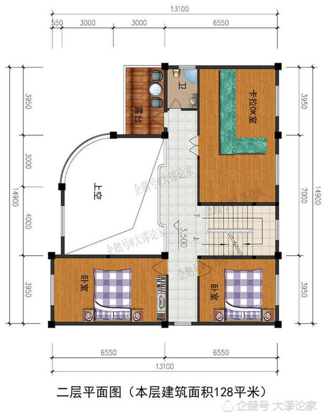 帶卡拉ok室的三層的農(nóng)村別墅，建好兒女們都愛回家了