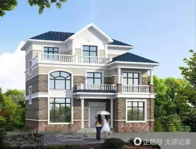 三層農村自建房戶型，建出的效果和別墅比都不差