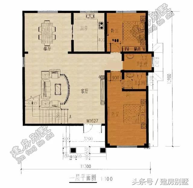11.3×12.9米三層農(nóng)村別墅，經(jīng)典不過(guò)時(shí)戶型
