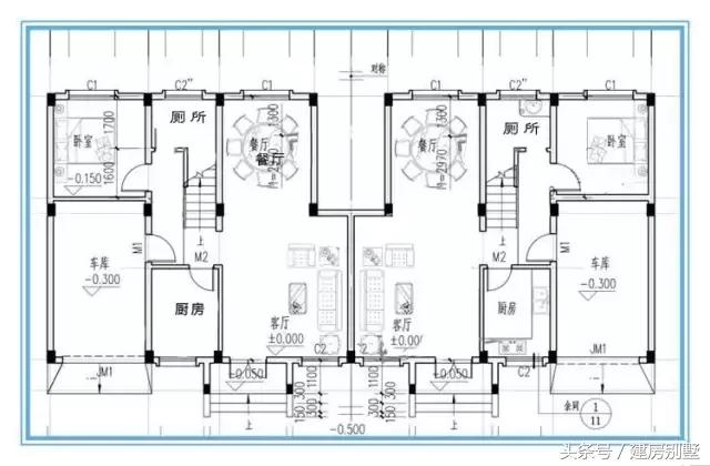 20×9.8米二層兄弟雙拼中式別墅，最美不過“中國美”
