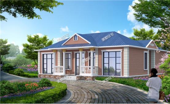 3款農(nóng)村一層小平房自建圖，風(fēng)格各異，功能齊全，適合度假和養(yǎng)老