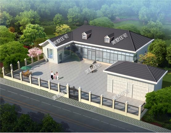 3款農(nóng)村一層小平房自建圖，風(fēng)格各異，功能齊全，適合度假和養(yǎng)老