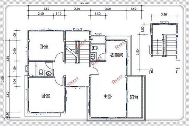 11X7.5米二層現(xiàn)代農(nóng)村別墅，20萬造價，為你兒子建一套吧