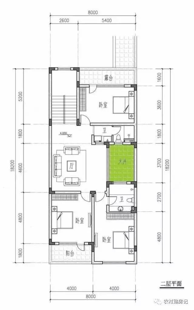 兩邊有鄰居不能開窗怎么辦？看這款別墅設(shè)計讓你的房屋采光通透