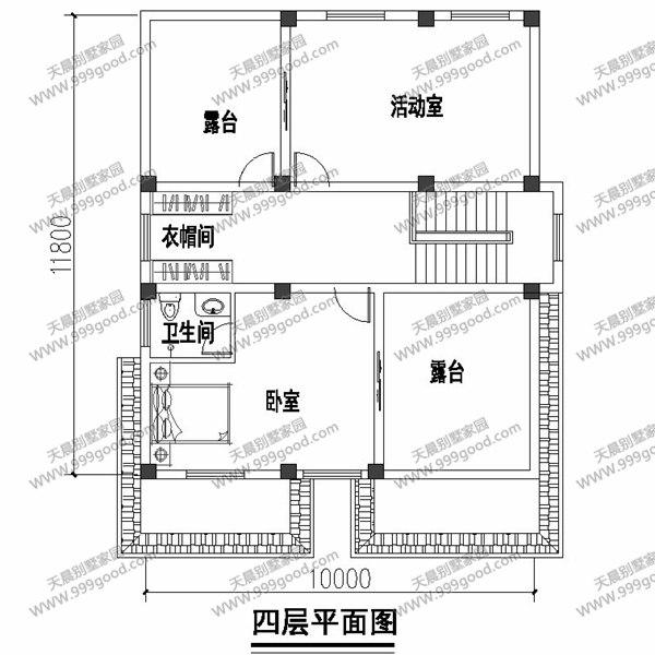 3套三層半別墅設計圖，第一套造價只要33萬