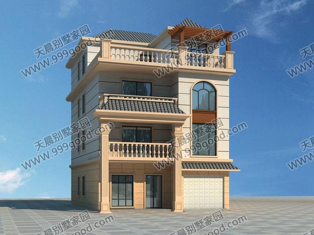 3套三層半別墅設計圖，第一套造價只要33萬